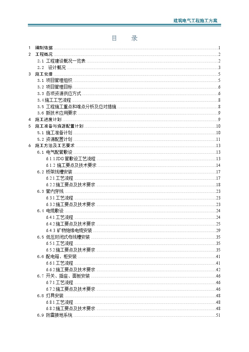 230248.建筑电气工程施工方案2021word130页-图二