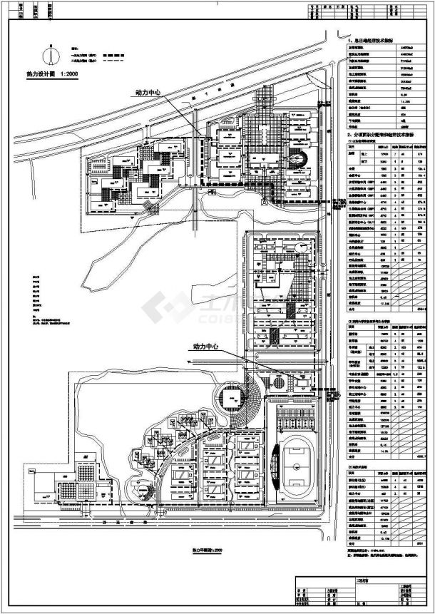 某北方科研单位全区燃气及热力管网方案设计施工CAD图纸-图二