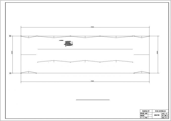 某7层框架结构办公楼CAD屋面排水施工图_图1