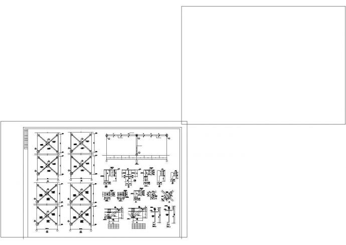 某新建厂房轻钢结构施工cad图，含设计说明_图1
