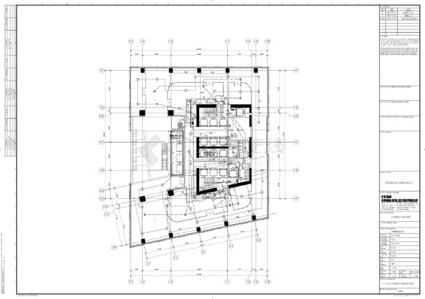 百度国际大厦东塔楼-6F～14F塔楼低区火灾自动报警及广播及联动平面CAD图-图二