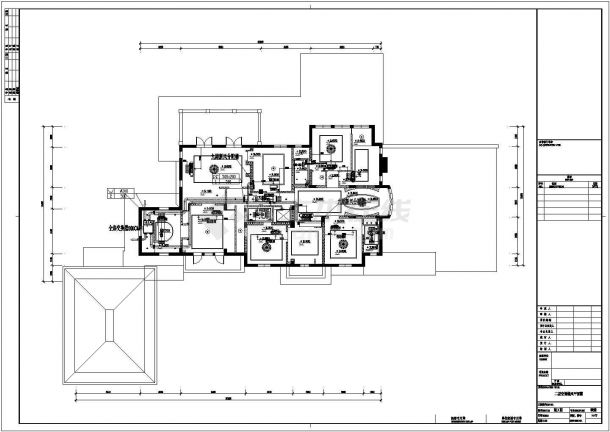 一大型庄园型别墅暖通设备规划图纸-图二