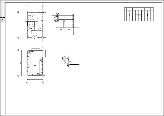 某地区大学餐厅建筑方案设计施工CAD图纸_图1