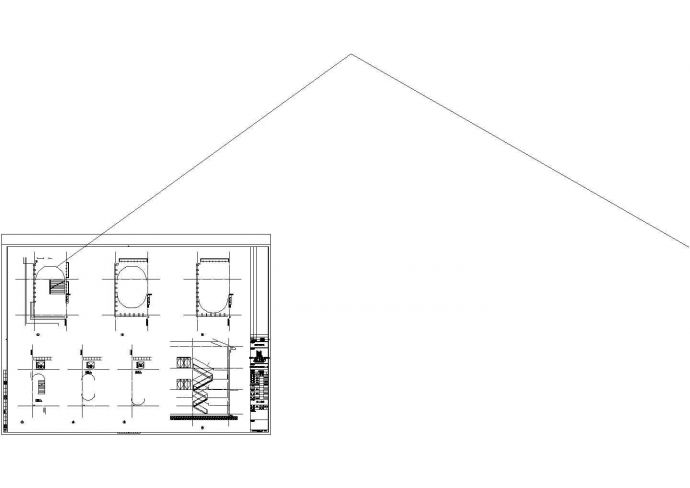 某地区师范学院第二食堂建筑方案节点设计施工CAD图纸_图1