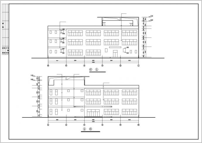 某地区食堂建筑详细方案设计施工CAD图纸_图1