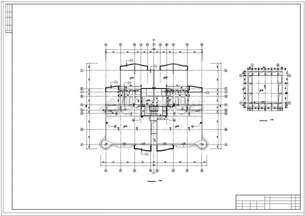 某高层单身公寓建筑楼设计cad图纸-图一