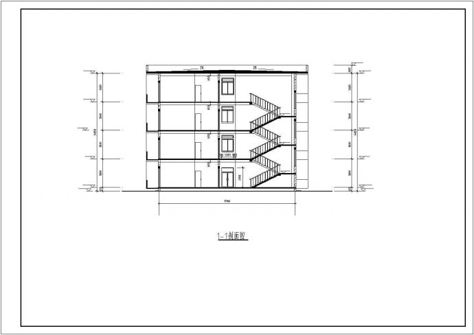 某住宅建施CAD构造全套设计剖面图_图1