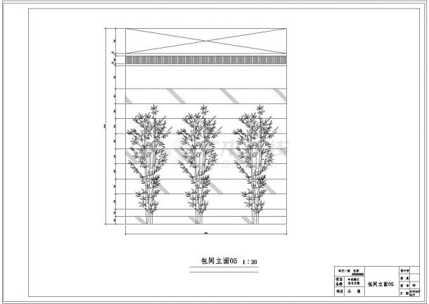 一整套中式餐厅装饰设计cad方案施工图纸-图二