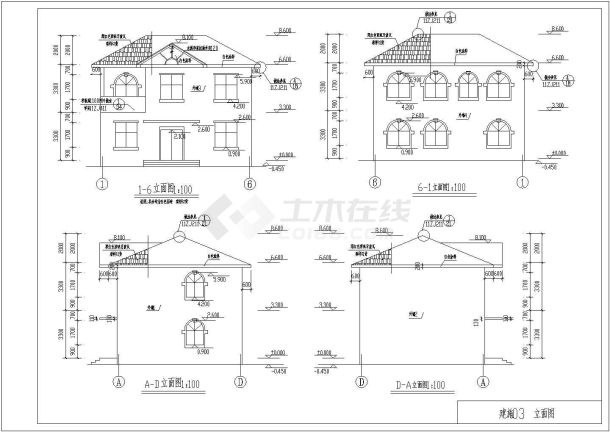 【2层】152平砖混住宅楼CAD设计建筑土建工程-图二