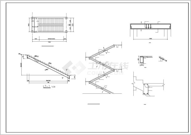 某商场百货3层全套设计结构CAD完整图-图一