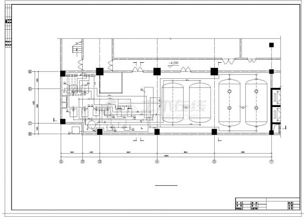 某蓄冰系统全套机房设计cad图纸-图一