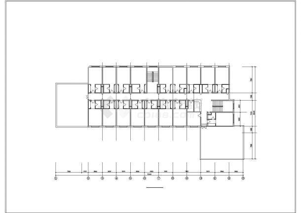办公楼设计_某办公楼建筑CAD设计平面图-图一