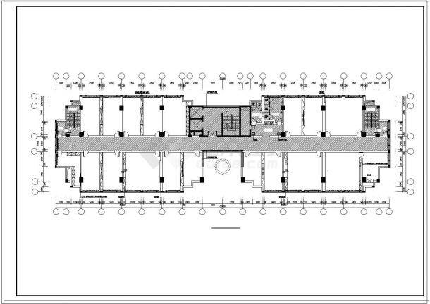 办公楼设计_某地区办公楼装修全套CAD设计施工图-图一