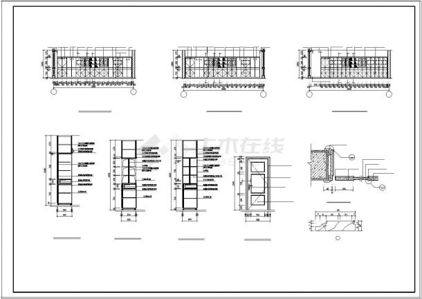 办公楼设计_某地区办公楼装修全套CAD设计施工图-图二