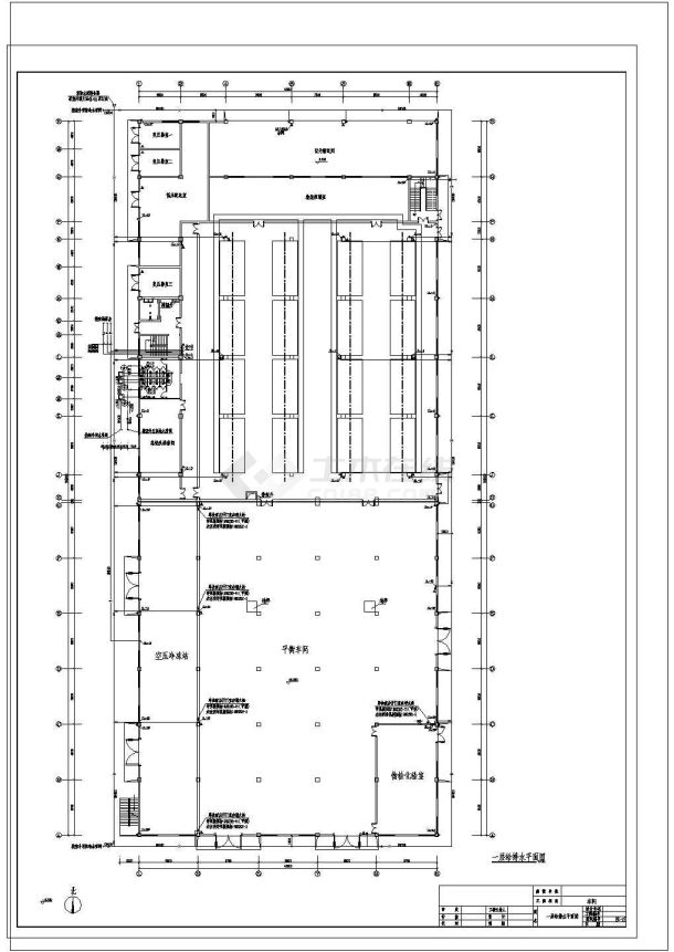厂房给排水和消防全套图设计图纸-图一