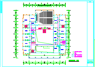6层综合大楼布线电气cad施工设计图-图二