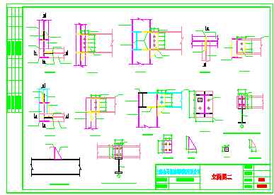 菜场市钢结构建筑施工CAD设计图-图一