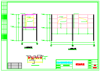 菜场市钢结构建筑施工CAD设计图-图二