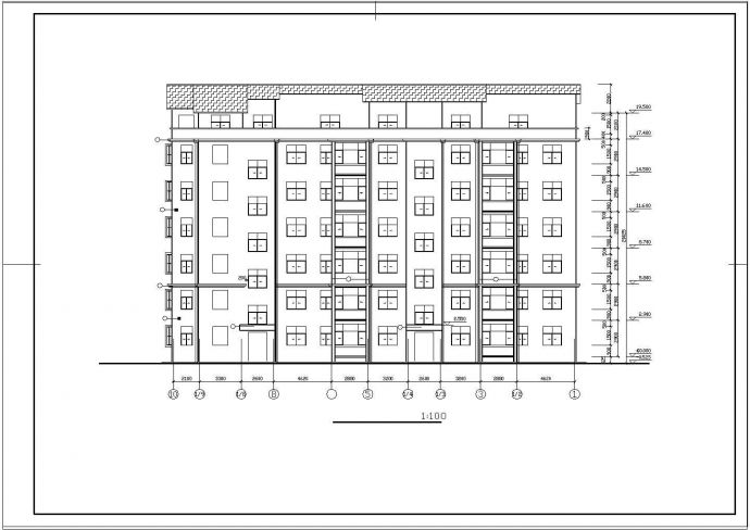 某高层跃层住宅楼建筑设计图纸CAD_图1