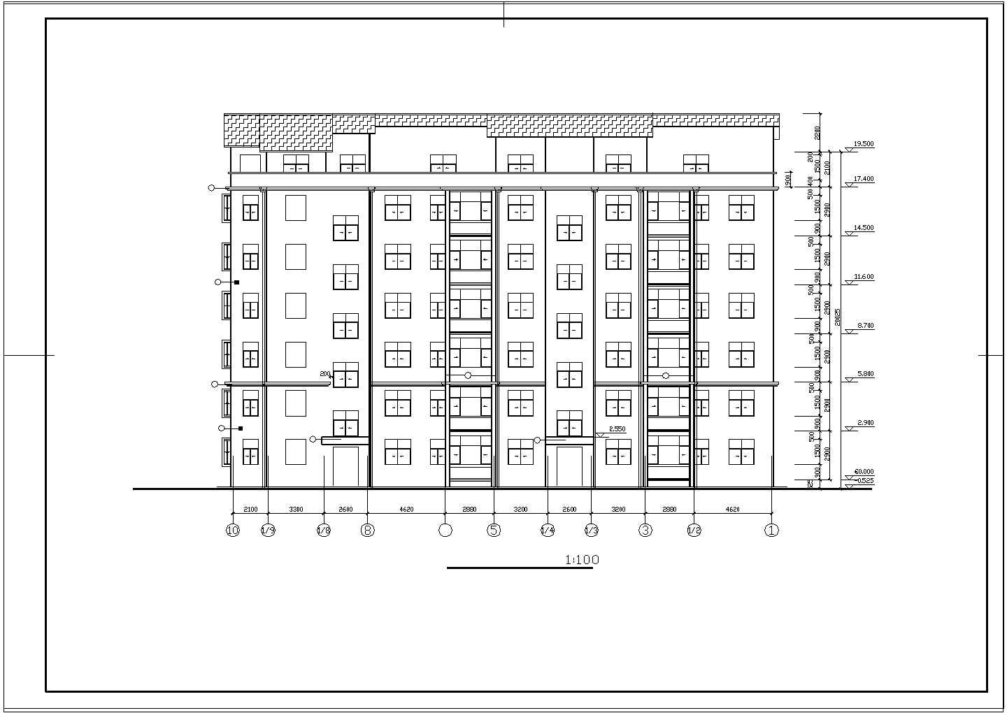 某高层跃层住宅楼建筑设计图纸CAD