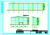 钢结构两层汽车展厅cad建筑设计施工图_图1
