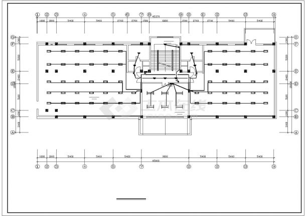 多层办公楼电气设计方案施工图-图一