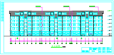 某教工多层住宅全套建筑楼设计cad图纸-图二