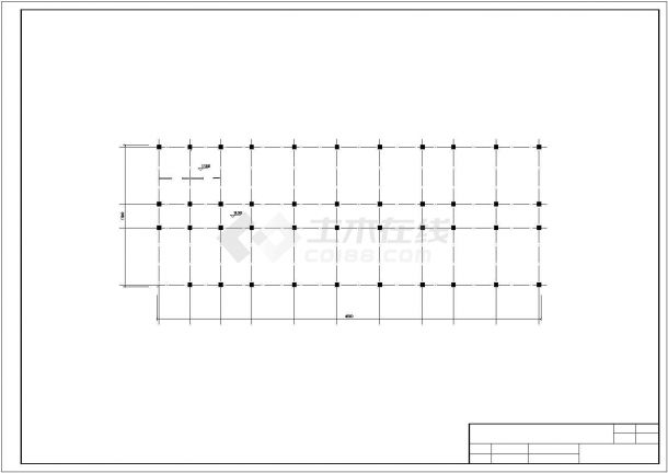 某框架办公楼设计建筑CAD平面设计完整总图-图一