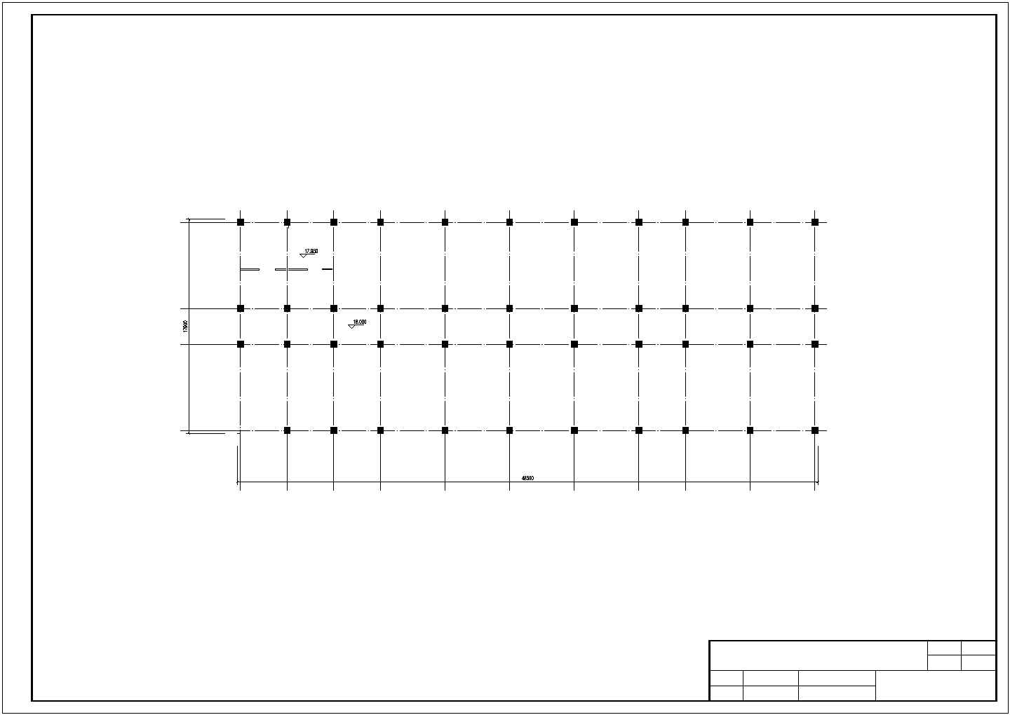 某框架办公楼设计建筑CAD平面设计完整总图