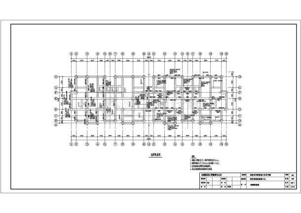 某小区6层住宅楼施工组织设计CAD结构图纸-图一