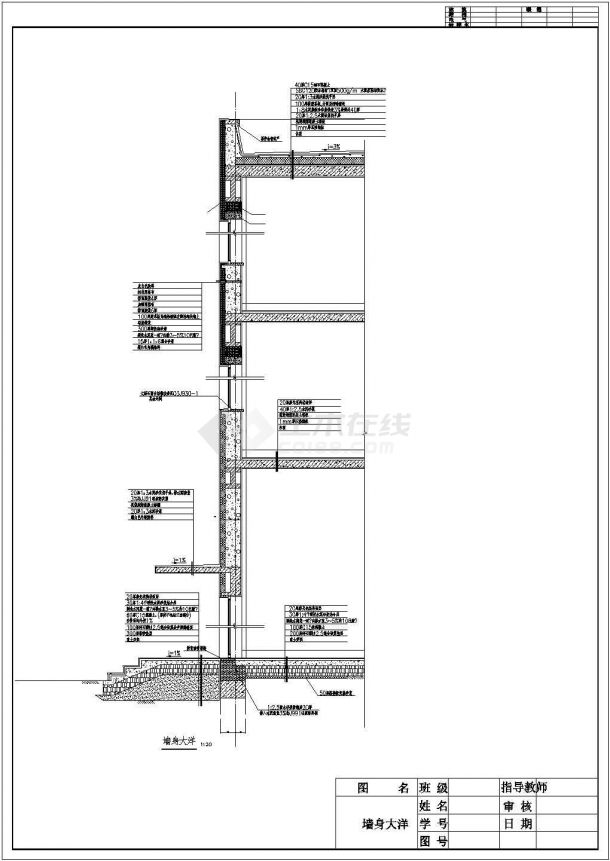 某哈尔滨商场百货大楼3层设计CAD建筑施工详细图-图一