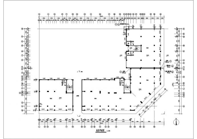 某6层L型单元式住宅楼建筑施工图纸_图1