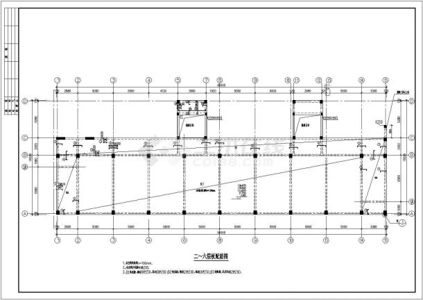 河南省洛阳市某四星级学校全套教学楼建筑结构cad施工图-图一