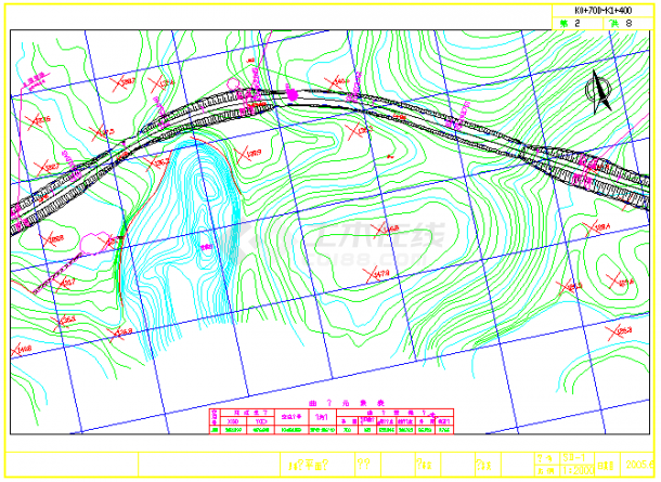 某路线CAD系统完整设计平面图 -图一