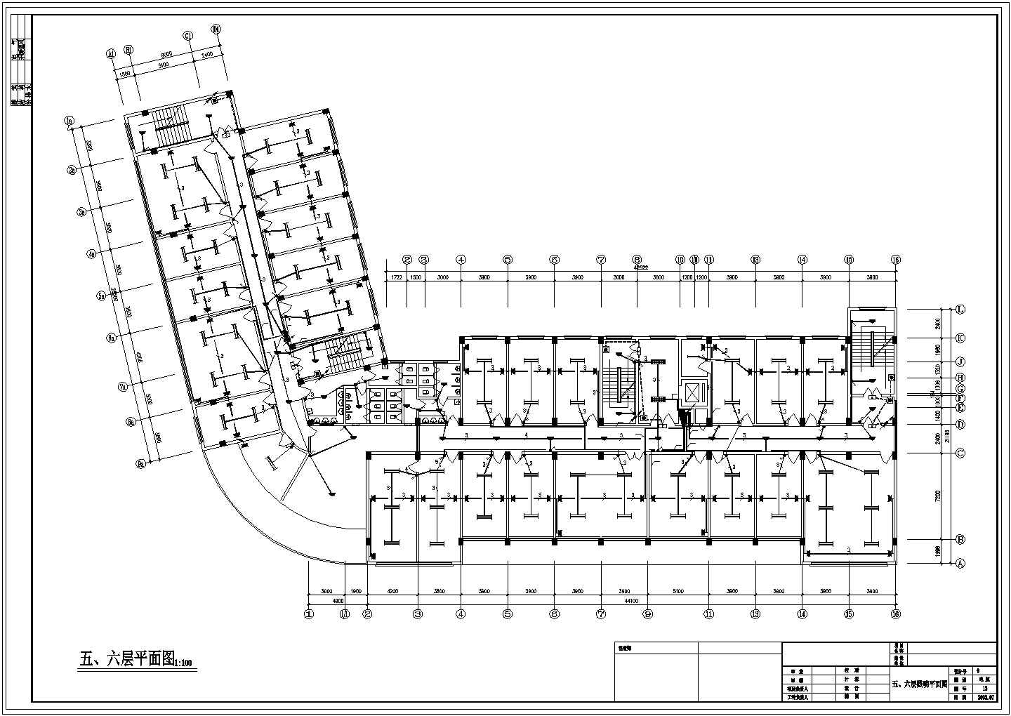 办公楼电气系统CAD设计图