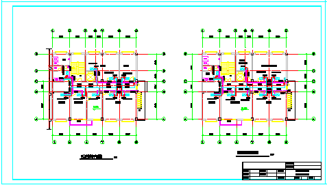 招待所空气源热泵空调cad施工设计图_图1