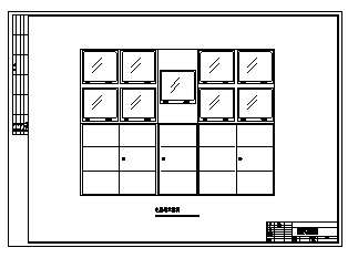 某水产副食超级商城楼宇安防工程系统设计cad图纸-图二