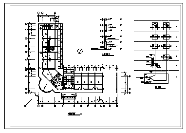 某单位综合楼全套电气施工cad图(含照明，弱电设计)-图一
