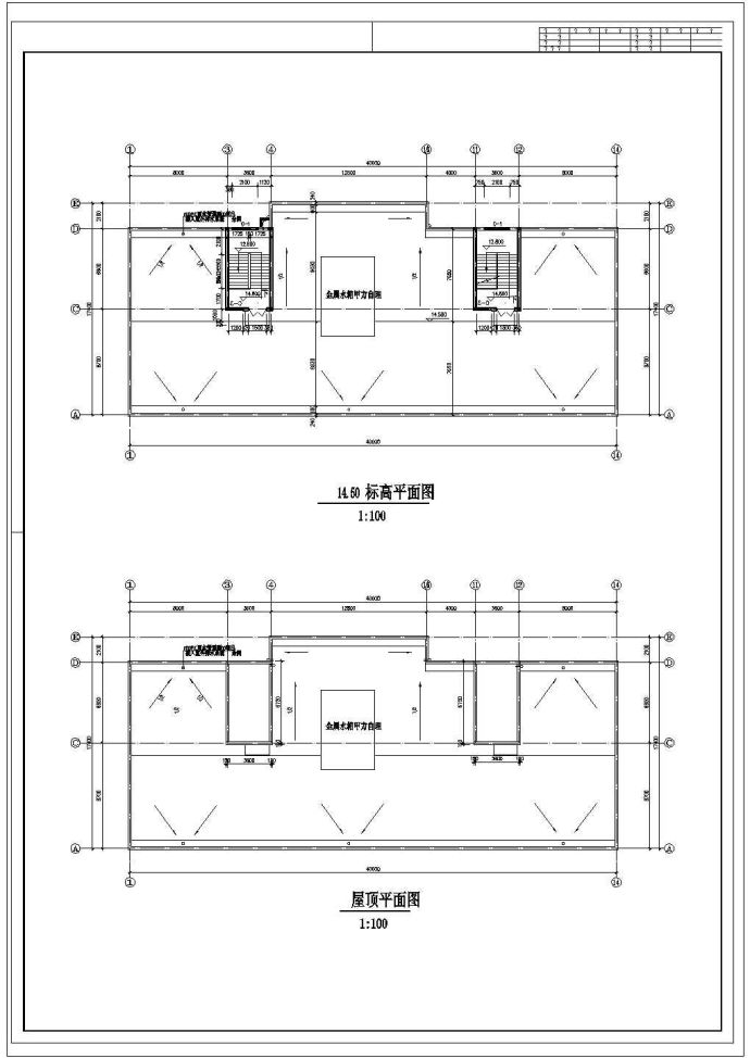 某制衣厂研发楼施工图cad图纸_图1