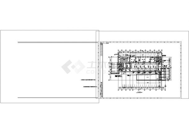 坡屋顶水泵主房施工图非常标准CAD图纸设计-图二