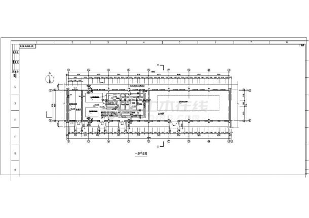 厂房设计_某钢结构厂房平立剖面图非常标准CAD图纸设计-图二
