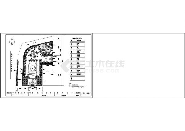 某小广场规划cad设计施工图纸-图二