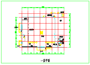 北方某超市设计CAD方案图附带效果图