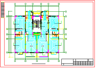 北方某多层住宅楼地暖系统cad设计施工图-图一