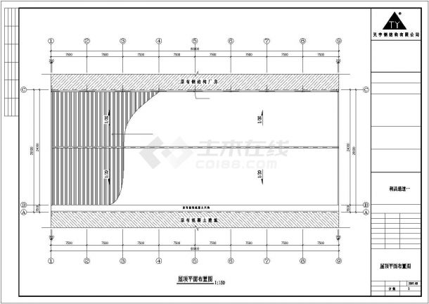 某跨度24米单层门式刚架厂房建筑施工图纸-图二