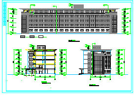 北京某办公楼设计施工cad方案图纸_图1