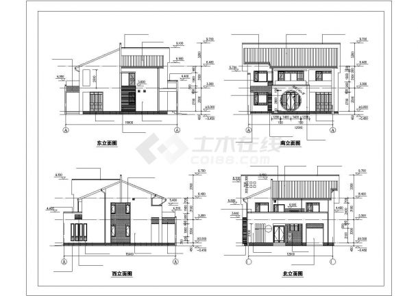 乡村旅游--大校庄园建筑设计图纸（单层民宿改扩建）-图二