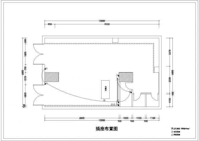 某建筑面积60平方米服装店室内装修设计cad施工图（附带效果图）_图1