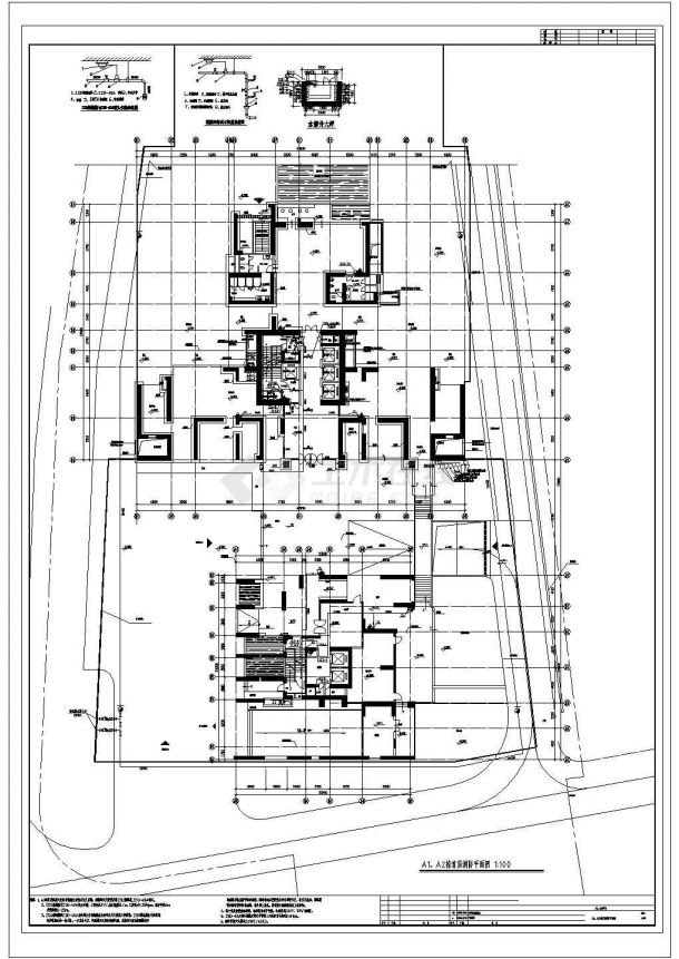 [广东]六十一层住宅楼消防全套cad施工图纸（含S型气溶胶灭火系统）-图二