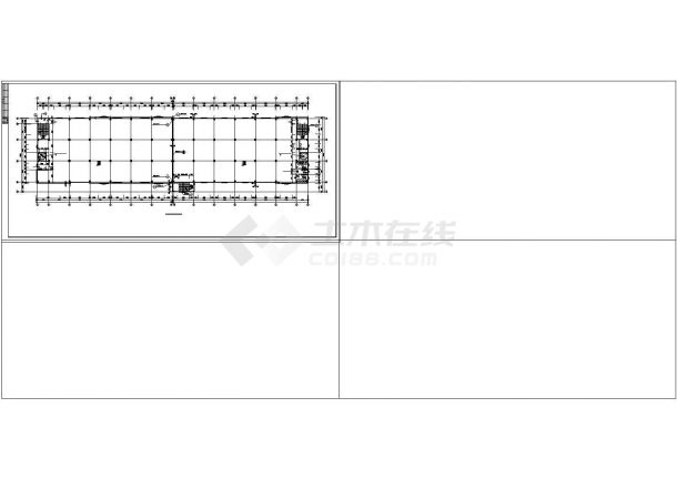 厂房设计_5层12762.44平米现代型百货公司厂房建施【平立剖 窗立面 梯顶平面 女儿墙大样 卫布置 目录 设计说明】CAD设计施工图纸-图二